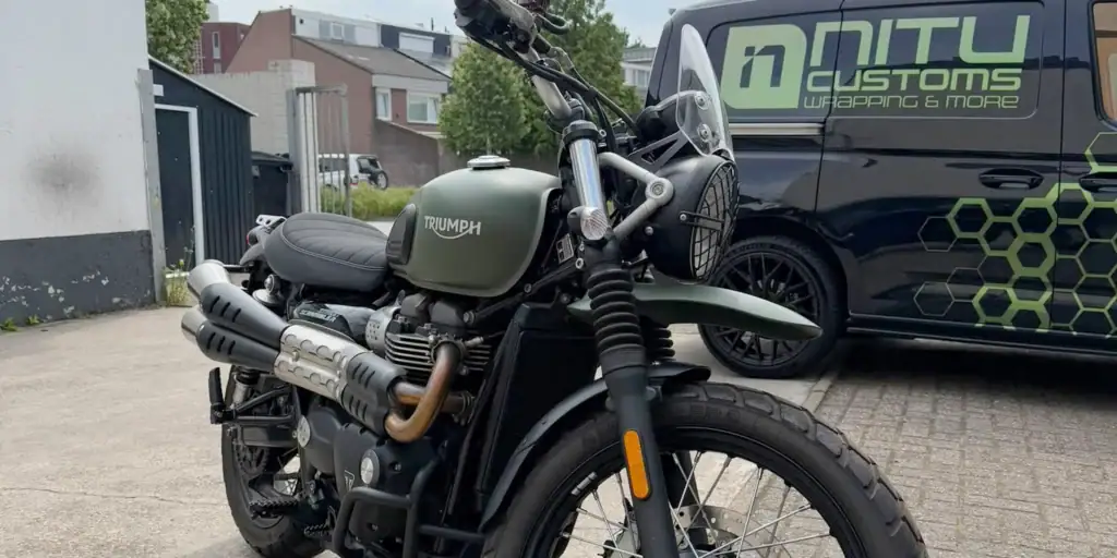 Motor wrappen Triumph Tilburg